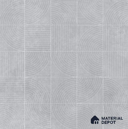 Moroccan Floor Decor Tile TL 11797 B | 2 ft x 2 ft Vitrified Double Digital Matte Tile - 9 mm