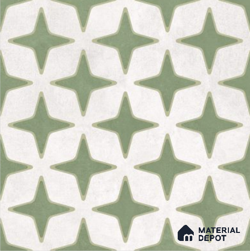 Moroccan Floor Decor Tile TL 11797 D | 2 ft x 2 ft Vitrified Double Digital Matte Tile - 9 mm