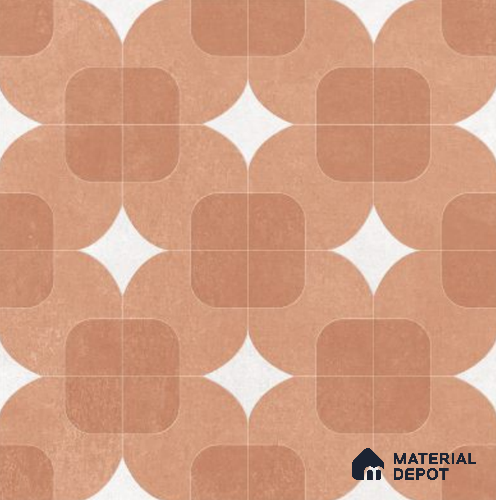 Moroccan Floor Decor Tile TL 11797 H | 2 ft x 2 ft Vitrified Double Digital Matte Tile - 9 mm