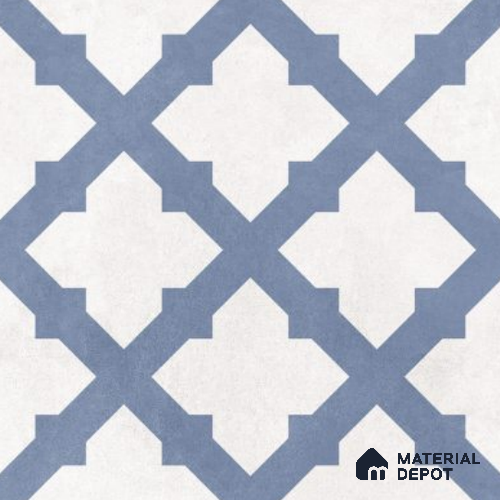 Moroccan Floor Decor Tile TL 11797 J | 2 ft x 2 ft Vitrified Double Digital Matte Tile - 9 mm