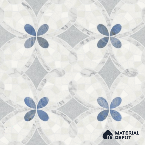 Moroccan Wall & Floor Tile TL 11805 | 2 ft x 2 ft Vitrified Sinker Finish Tile - 9 mm