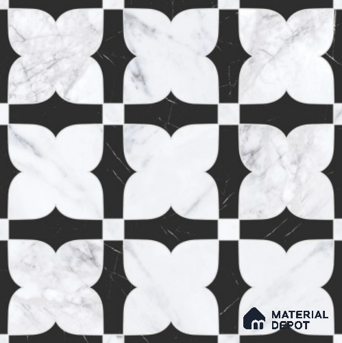 Moroccan Wall & Floor Tile TL 11803 | 2 ft x 2 ft Vitrified Sinker Finish Tile - 9 mm