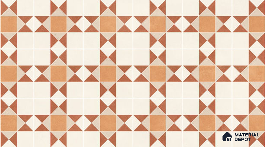 Patterned Wall & Floor Tile TL 11851 B | 4 ft x 2 ft Vitrified Matte Tile - 9 mm