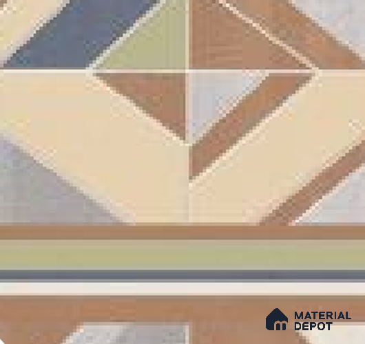 Patterned Wall Decor Tile TL 11858 C | 4 ft x 2 ft Vitrified Double Digital Matte Tile - 9 mm