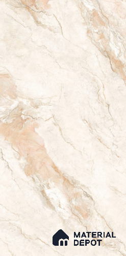 Bookmatch Marble Wall Face 1 Tile TL 11759 | 8 ft x 4 ft Vitrified Glossy Tile - 9 mm