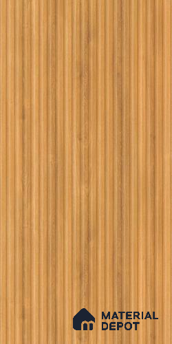 Wooden Fluted LM 02414 Sap Cherry Wood 8 ft x 4 ft Texture Finish Decorative Laminate - 1 mm | Suitable for TV Unit,Wardrobe, Kitchen Cabinets