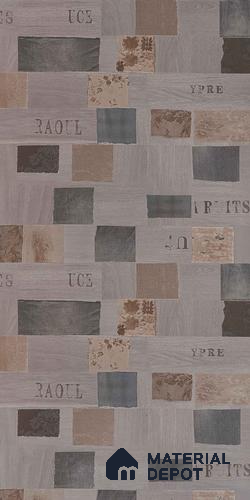 Patterned Look LM 02437 Florid Decor Grey 8 ft x 4 ft Texture Finish Decorative Laminate - 1 mm | Suitable for Bedroom, TV Unit, Wardrobe