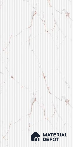Marble Fluted LM 02427 Dusty Miller 8 ft x 4 ft Texture Finish Decorative Laminate - 1 mm | Suitable for TV Unit,Wardrobe, Kitchen Cabinets