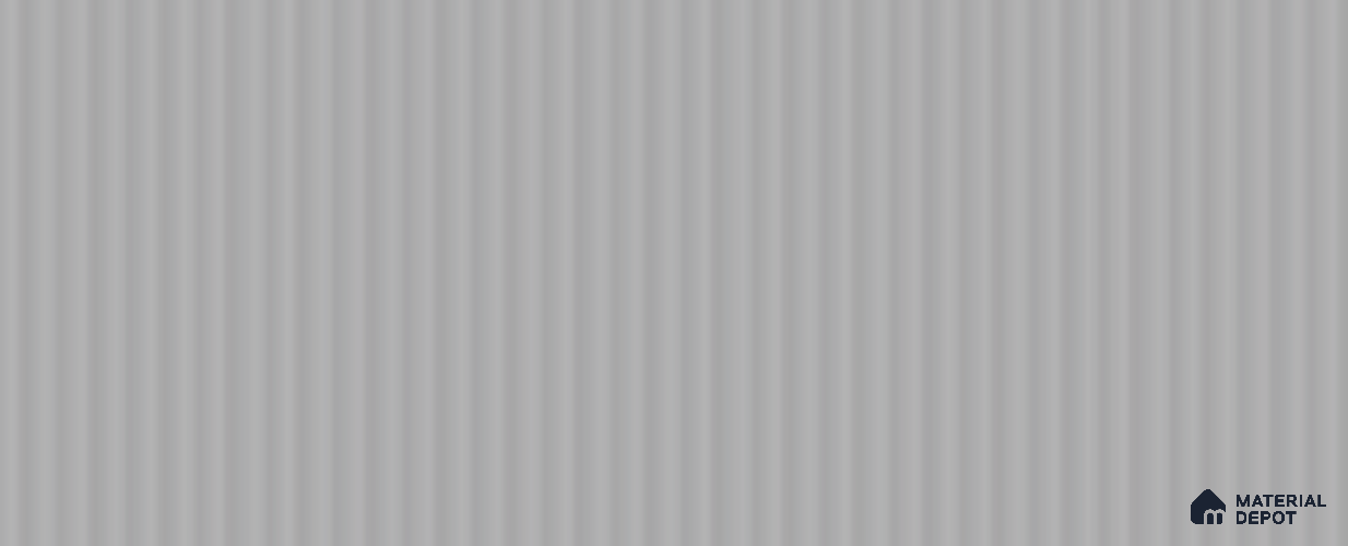 Pewter Grey Fluted Solid Color LM 02429 Pew1er 8 ft x 4 ft Texture Finish Decorative Laminate - 1 mm | Suitable for TV Unit,Wardrobe, Kitchen Cabinets