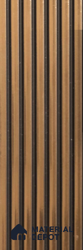 Brown Metallic Louver PN 00479 9.5 ft x 3.8 inch Charcoal Panel - 6 mm | Suitable for Feature Wall, TV Unit & Living Room | Width is Subjected to 5% Variation