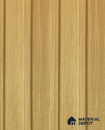 Brown Wooden Louver PN 06152 9.5 ft x 4.6 inch Charcoal Panel - 8 mm | Suitable for Feature Wall, TV Unit & Living Room | Width is Subjected to 5% Variation