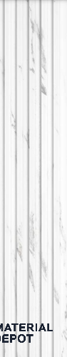 White Marble Louver PN 01733 8 ft x 4.8 inch Charcoal Panel - 11 mm | Suitable for Feature Wall, TV Unit & Living Room | Width is Subjected to 5% Variation