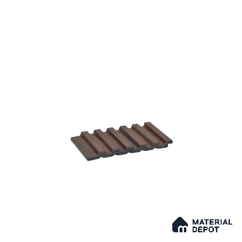 Brown Wooden Louver PN 00651 8 ft x 4.8 inch Charcoal Panel - 11 mm | Suitable for Feature Wall, TV Unit & Living Room | Width is Subjected to 5% Variation