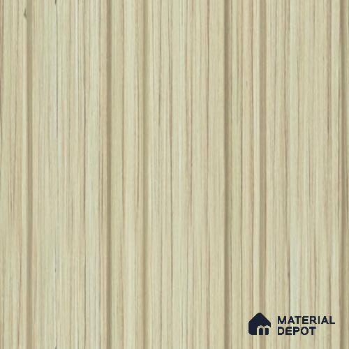 Beige Wooden Louver PN 00669 8 ft x 4.8 inch Charcoal Panel - 11 mm | Suitable for Feature Wall, TV Unit & Living Room | Width is Subjected to 5% Variation