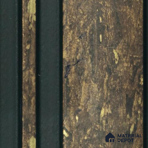 Multi Colour Wooden Louver PN 00658 8 ft x 4.8 inch Charcoal Panel - 11 mm | Suitable for Feature Wall, TV Unit & Living Room | Width is Subjected to 5% Variation