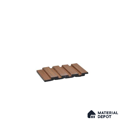Brown Wooden Louver PN 03362 8 ft x 4.8 inch Charcoal Panel - 11 mm | Suitable for Feature Wall, TV Unit & Living Room | Width is Subjected to 5% Variation