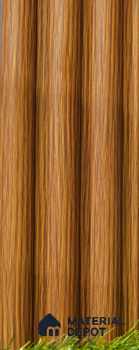 Brown Wooden Louver PN 03502 8 ft x 1.2 inch Charcoal Panel - 20 mm | Suitable for Feature Wall, TV Unit & Living Room | Width is Subjected to 5% Variation