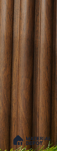 Brown Wooden Louver PN 03503 8 ft x 1.2 inch Charcoal Panel - 20 mm | Suitable for Feature Wall, TV Unit & Living Room | Width is Subjected to 5% Variation
