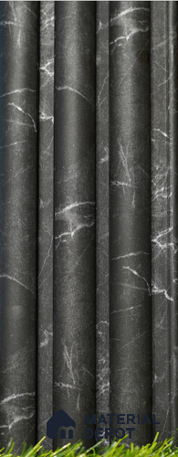 Black Marble Louver PN 03512 8 ft x 1.2 inch Charcoal Panel - 20 mm | Suitable for Feature Wall, TV Unit & Living Room | Width is Subjected to 5% Variation
