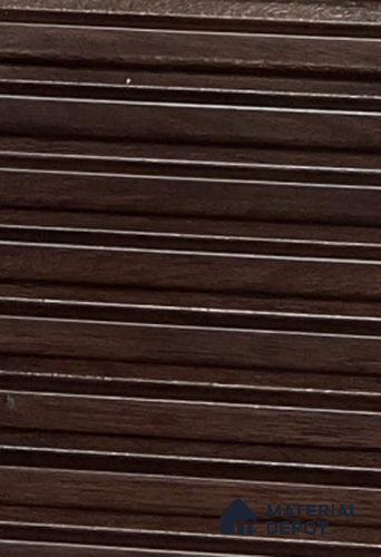 Brown Wooden Louver PN 03779 9.5 ft x 4.9 inch Charcoal Panel - 11 mm | Suitable for Feature Wall, TV Unit & Living Room | Width is Subjected to 5% Variation