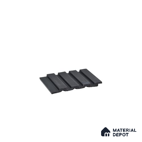Black Stone Louver PN 03396 9.5 ft x 4.8 inch Charcoal Panel - 11 mm | Suitable for Feature Wall, TV Unit & Living Room | Width is Subjected to 5% Variation