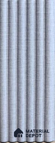 Grey Fabric Look Charcoal Louver/Panel 9.5 ft x 5 inch - 12 mm | Ideal for Feature Wall, Living Room, Bedroom, Home, TV Unit | PN 07598