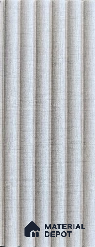 Grey Fabric Look Charcoal Louver/Panel 9.5 ft x 5 inch - 12 mm | Ideal for Feature Wall, Living Room, Bedroom, Home, TV Unit | PN 07600