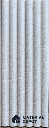 Grey Stone Look Charcoal Louver/Panel 9.5 ft x 5 inch - 12 mm | Ideal for Feature Wall, Living Room, Bedroom, Home, TV Unit | PN 07603