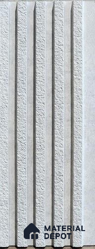 Beige Stone Look Charcoal Louver/Panel 9.5 ft x 5 inch - 12 mm | Ideal for Feature Wall, Living Room, Bedroom, Home, TV Unit | PN 07607