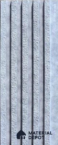 Grey Stone Look Charcoal Louver/Panel 9.5 ft x 5 inch - 12 mm | Ideal for Feature Wall, Living Room, Bedroom, Home, TV Unit | PN 07608