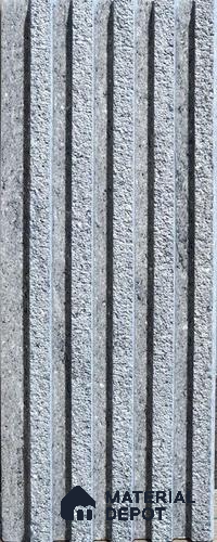 Grey Stone Look Charcoal Louver/Panel 9.5 ft x 5 inch - 12 mm | Ideal for Feature Wall, Living Room, Bedroom, Home, TV Unit | PN 07609
