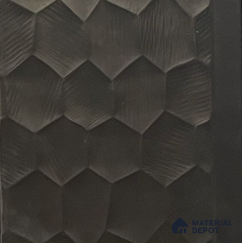 Geometric Louver PN 06074 9.5 ft x 4.7 inch Charcoal Panel - 7 mm | Suitable for Feature Wall, TV Unit & Living Room | Width is Subjected to 5% Variation