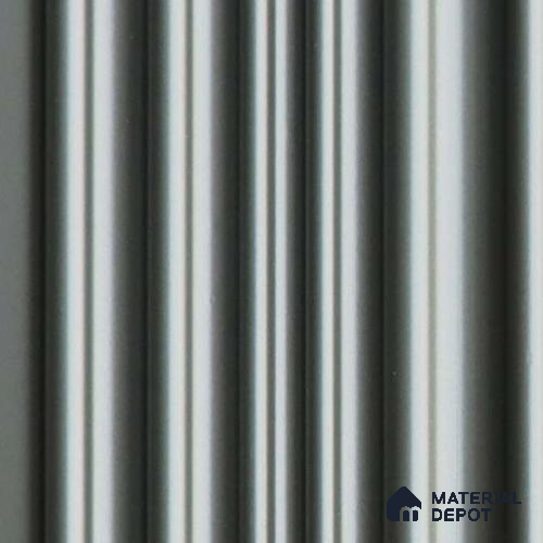Grey Plain Colour Louver PN 03541 9.5 ft x 4.7 inch Charcoal Panel - 12 mm | Suitable for Feature Wall, TV Unit & Living Room | Width is Subjected to 5% Variation