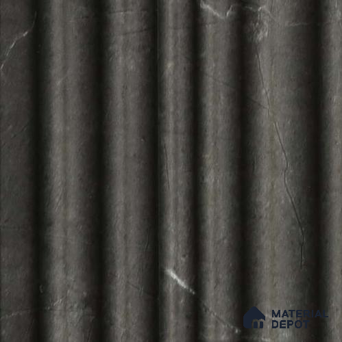 Black Marble Louver PN 03542 9.5 ft x 4.7 inch Charcoal Panel - 12 mm | Suitable for Feature Wall, TV Unit & Living Room | Width is Subjected to 5% Variation