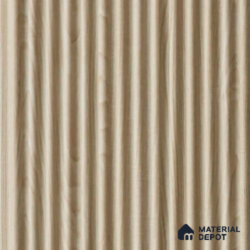 Brown Wooden Louver PN 03548 9.5 ft x 4.4 inch Charcoal Panel - 8 mm | Suitable for Feature Wall, TV Unit & Living Room | Width is Subjected to 5% Variation