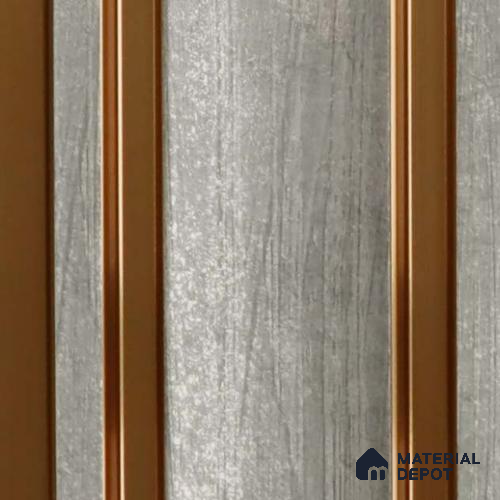 Grey Wooden Louver PN 03553 9.5 ft x 4.7 inch Charcoal Panel - 12 mm | Suitable for Feature Wall, TV Unit & Living Room | Width is Subjected to 5% Variation