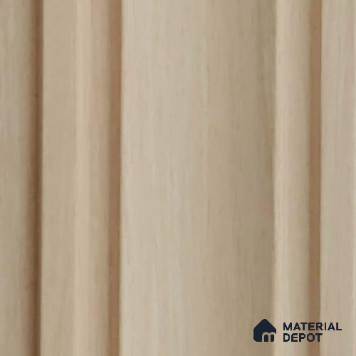 Cream Wooden Louver PN 03556 9.5 ft x 4.7 inch Charcoal Panel - 12 mm | Suitable for Feature Wall, TV Unit & Living Room | Width is Subjected to 5% Variation