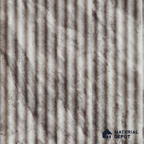 Grey Marble Louver PN 03566 9.5 ft x 4.4 inch Charcoal Panel - 8 mm | Suitable for Feature Wall, TV Unit & Living Room | Width is Subjected to 5% Variation