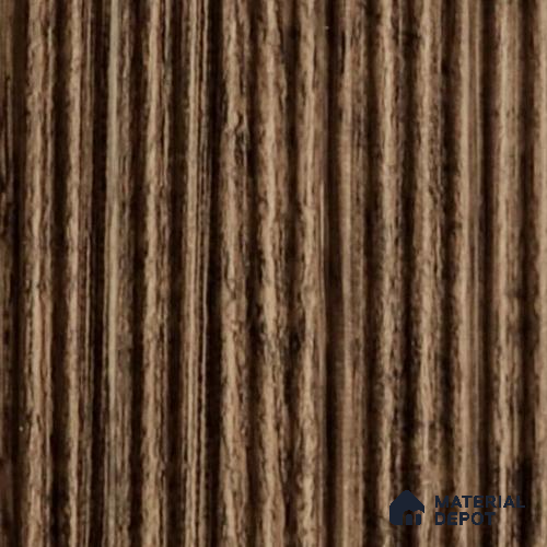 Brown Wooden Louver PN 03567 9.5 ft x 4.4 inch Charcoal Panel - 8 mm | Suitable for Feature Wall, TV Unit & Living Room | Width is Subjected to 5% Variation