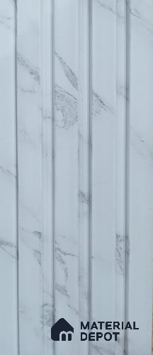 Brown Marble Louver PN 03720 8 ft x 4.8 inch Charcoal Panel - 11 mm | Suitable for Feature Wall, TV Unit & Living Room | Width is Subjected to 5% Variation