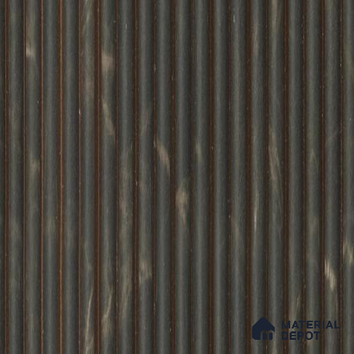 Brown Marble Louver PN 00528 8 ft x 6.2 inch Charcoal Panel - 6 mm | Suitable for Feature Wall, TV Unit & Living Room | Width is Subjected to 5% Variation