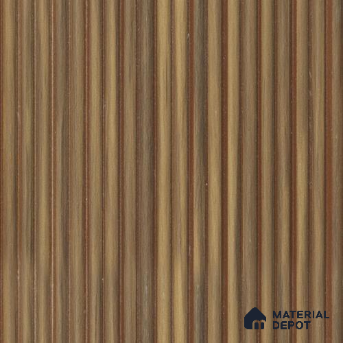 Brown Wooden Louver PN 00530 8 ft x 6.2 inch Charcoal Panel - 6 mm | Suitable for Feature Wall, TV Unit & Living Room | Width is Subjected to 5% Variation