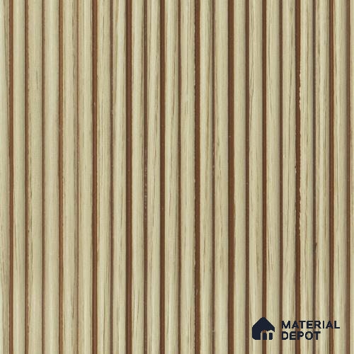 Brown Wooden Louver PN 00532 8 ft x 6.2 inch Charcoal Panel - 6 mm | Suitable for Feature Wall, TV Unit & Living Room | Width is Subjected to 5% Variation