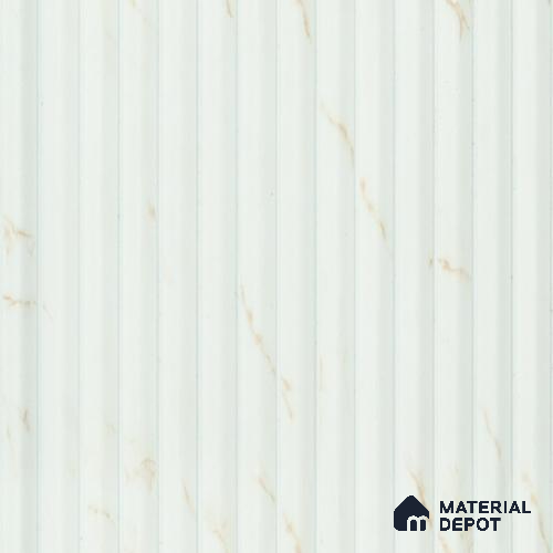 White Marble Louver PN 00534 8 ft x 6.2 inch Charcoal Panel - 6 mm | Suitable for Feature Wall, TV Unit & Living Room | Width is Subjected to 5% Variation