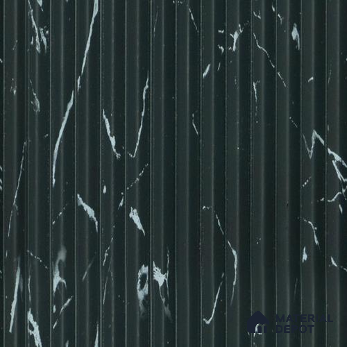 Black Marble Louver PN 00535 8 ft x 6.2 inch Charcoal Panel - 6 mm | Suitable for Feature Wall, TV Unit & Living Room | Width is Subjected to 5% Variation