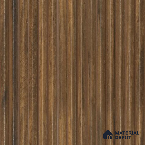 Brown Wooden Louver PN 00536 8 ft x 6.2 inch Charcoal Panel - 6 mm | Suitable for Feature Wall, TV Unit & Living Room | Width is Subjected to 5% Variation