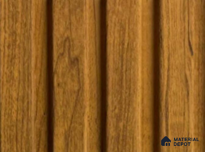 Brown Wooden Look Charcoal Louver/Panel 9.5 ft x 4.9 inch - 11 mm | Ideal for Feature Wall, Living Room, Bedroom, Home, Office | PN 05678