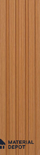 Brown Wooden Louver PN 03400 9.5 ft x 4.8 inch Charcoal Panel - 11 mm | Suitable for Feature Wall, TV Unit & Living Room | Width is Subjected to 5% Variation