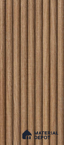 Brown Wooden Louver PN 00550 8 ft x 5 inch Charcoal Panel - 11 mm | Suitable for Feature Wall, TV Unit & Living Room | Width is Subjected to 5% Variation