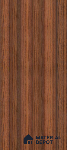 Brown Wooden Louver PN 00551 8 ft x 4.3 inch Charcoal Panel - 15 mm | Suitable for Feature Wall, TV Unit & Living Room | Width is Subjected to 5% Variation